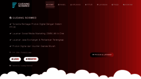 What Gudangsosmed.com website looked like in 2021 (2 years ago)