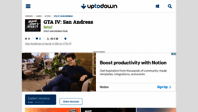What Gta-iv-san-andreas.en.uptodown.com website looked like in 2021 (2 years ago)