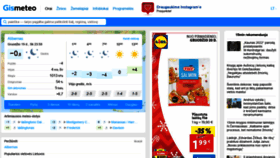 What Gismeteo.lt website looked like in 2021 (2 years ago)