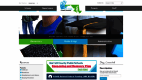 What Garrettcountyschools.org website looked like in 2021 (2 years ago)