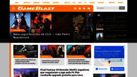 What Gameblast.com.br website looked like in 2021 (4 years ago)
