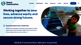 What Globalcommunities.org website looked like in 2021 (2 years ago)