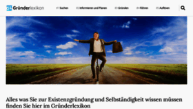 What Gruenderlexikon.de website looked like in 2021 (2 years ago)
