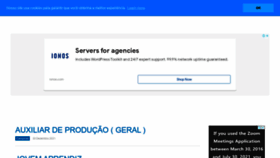 What Gazetaempregos.com.br website looked like in 2022 (2 years ago)