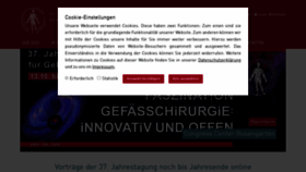 What Gefaesschirurgie.de website looked like in 2022 (2 years ago)