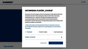 What Geberit.pl website looked like in 2022 (2 years ago)