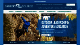 What Garrettcollege.edu website looked like in 2022 (2 years ago)