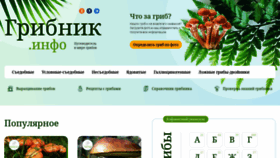 What Gribnik.info website looked like in 2022 (2 years ago)