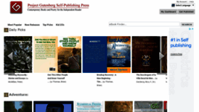 What Gutenberg.us website looked like in 2022 (2 years ago)