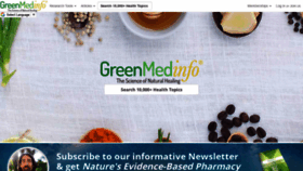What Greenmedinfo.com website looked like in 2022 (3 years ago)