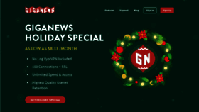 What Giganews.com website looked like in 2022 (2 years ago)