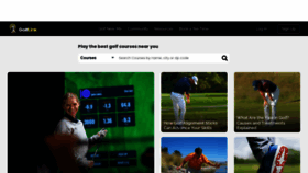 What Golflink.com website looked like in 2022 (2 years ago)
