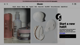 What Glossier.com website looked like in 2022 (2 years ago)