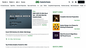 What Geeksforgeeks.org website looked like in 2022 (2 years ago)