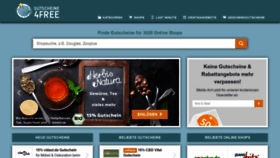 What Gutscheine4free.de website looked like in 2022 (2 years ago)