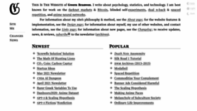 What Gwern.net website looked like in 2022 (3 years ago)