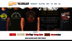 What Guitarshoptees.com website looked like in 2022 (2 years ago)