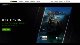 What Geforce.com website looked like in 2022 (2 years ago)