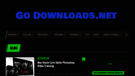 What Godownloads.net website looked like in 2022 (3 years ago)