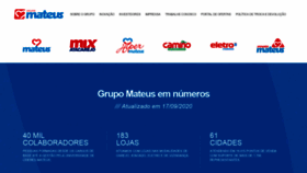 What Grupomateus.com.br website looked like in 2022 (2 years ago)