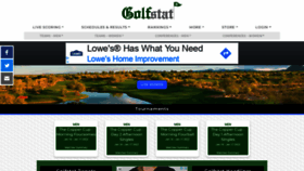 What Golfstat.com website looked like in 2022 (2 years ago)