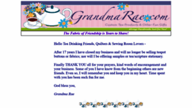 What Grandmarae.com website looked like in 2022 (2 years ago)