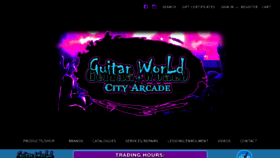 What Guitarworldcityarcade.com.au website looked like in 2022 (2 years ago)