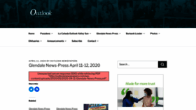 What Glendalenewspress.com website looked like in 2022 (2 years ago)