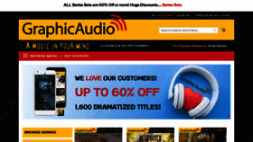 What Graphicaudio.net website looked like in 2022 (2 years ago)