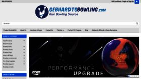 What Gebhardtsbowling.com website looked like in 2022 (2 years ago)