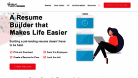 What Greatsampleresume.com website looked like in 2022 (2 years ago)