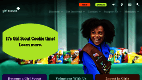 What Girlscouts.org website looked like in 2022 (2 years ago)