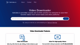 What Getvideo.io website looked like in 2022 (2 years ago)