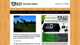 What Greenrayvehicles.com website looked like in 2022 (2 years ago)
