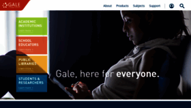 What Gale.com website looked like in 2022 (2 years ago)