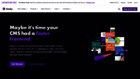 What Gatsbyjs.com website looked like in 2022 (2 years ago)