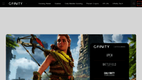 What Gfinityesports.com website looked like in 2022 (2 years ago)