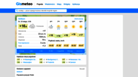 What Gismeteo.pl website looked like in 2022 (2 years ago)