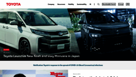 What Global.toyota website looked like in 2022 (2 years ago)