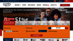 What Gotoassignmenthelp.com website looked like in 2022 (3 years ago)