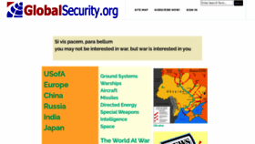 What Globalsecurity.org website looked like in 2022 (2 years ago)