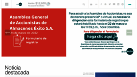 What Grupoexito.com.co website looked like in 2022 (2 years ago)