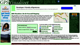 What Gpsvisualizer.com website looked like in 2022 (2 years ago)