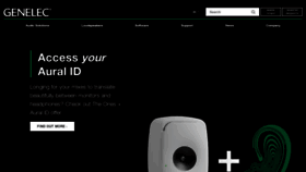 What Genelec.com website looked like in 2022 (2 years ago)