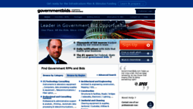 What Governmentbids.com website looked like in 2022 (2 years ago)