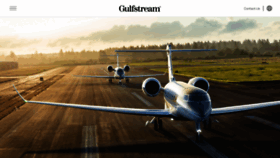 What Gulfstream.com website looked like in 2022 (2 years ago)
