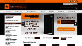 What Gunsafes.com website looked like in 2022 (2 years ago)