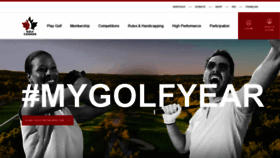 What Golfcanada.ca website looked like in 2022 (2 years ago)