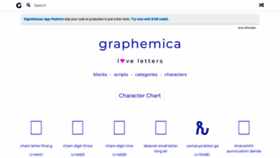 What Graphemica.com website looked like in 2022 (2 years ago)