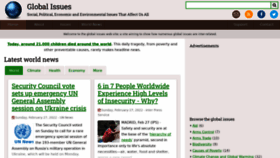 What Globalissues.org website looked like in 2022 (2 years ago)